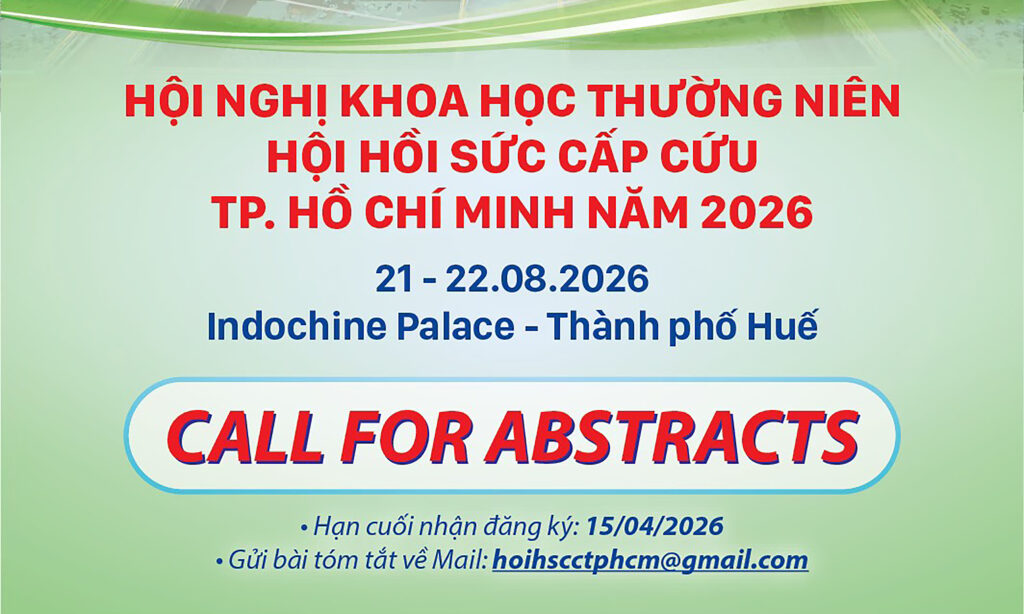 Thông báo V/v Đăng ký báo cáo tại Hội nghị khoa học thường niên Hội Hồi sức cấp cứu TP. Hồ Chí Minh năm 2026