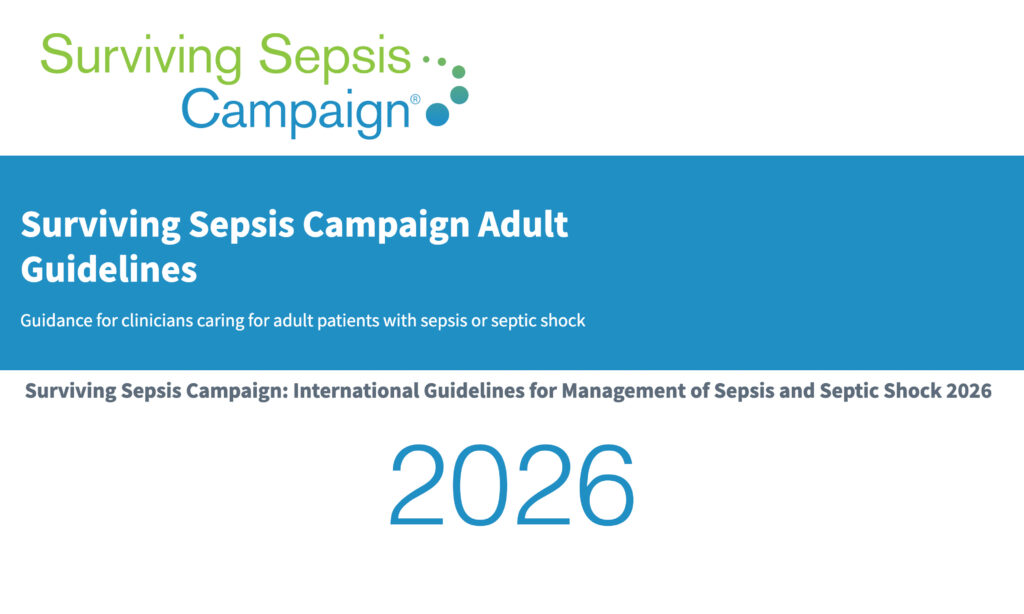 Surviving Sepsis Campaign Adult Guidelines 2026